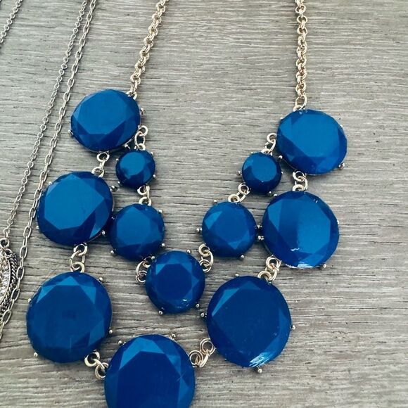 Blue Gold Necklace Bundle Lot Jewelry - Picture 7 of 7